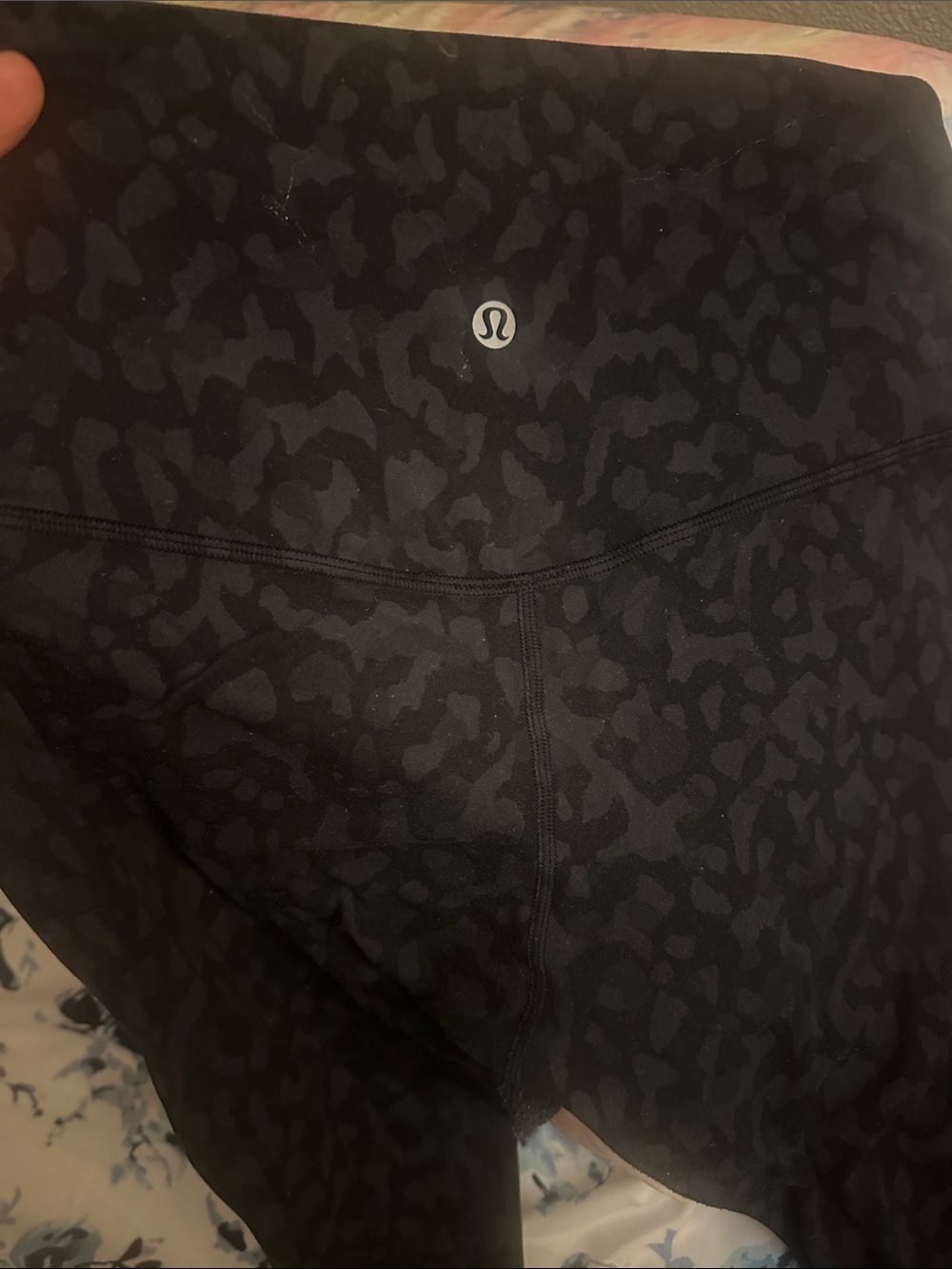 Lululemon Align Leggings Size 6 Black Camo Print High Rise Yoga Pants